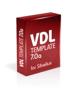 Sibelius<br>VDL Template